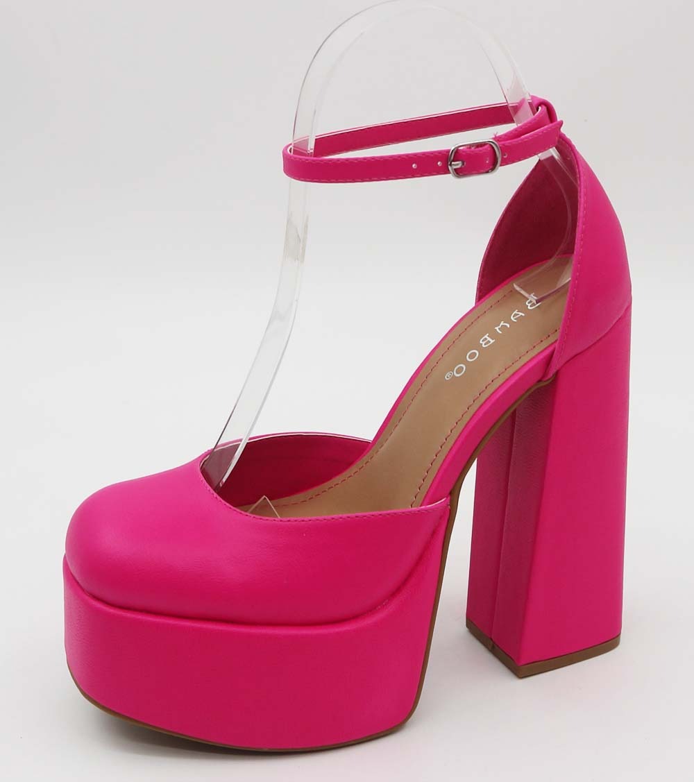 Zapatos de plataforma magenta